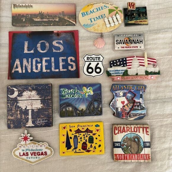 Lot of 13 magnets from USA - Picture 1 of 6